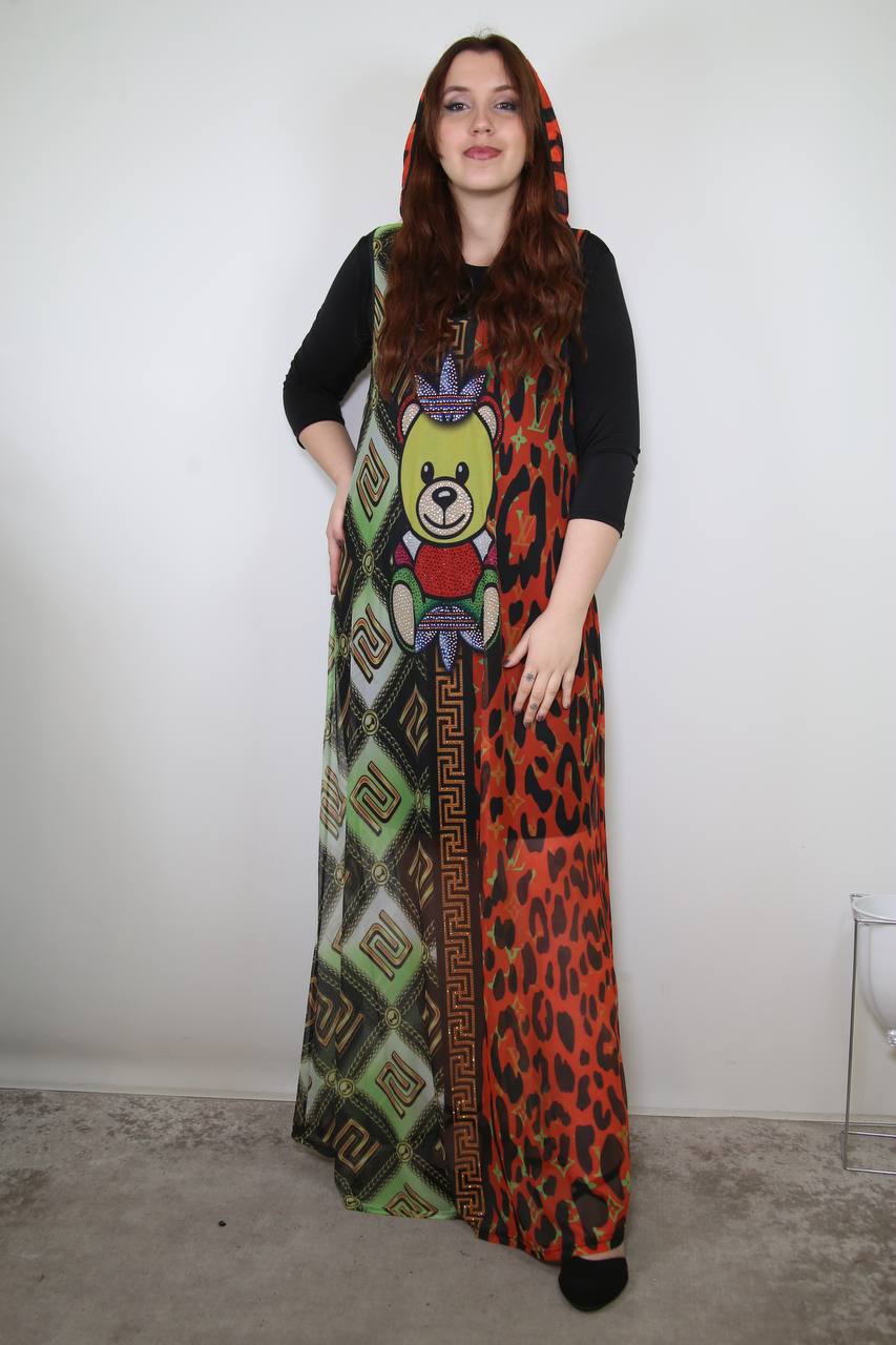 Top quality Turkish long dress and sleeve