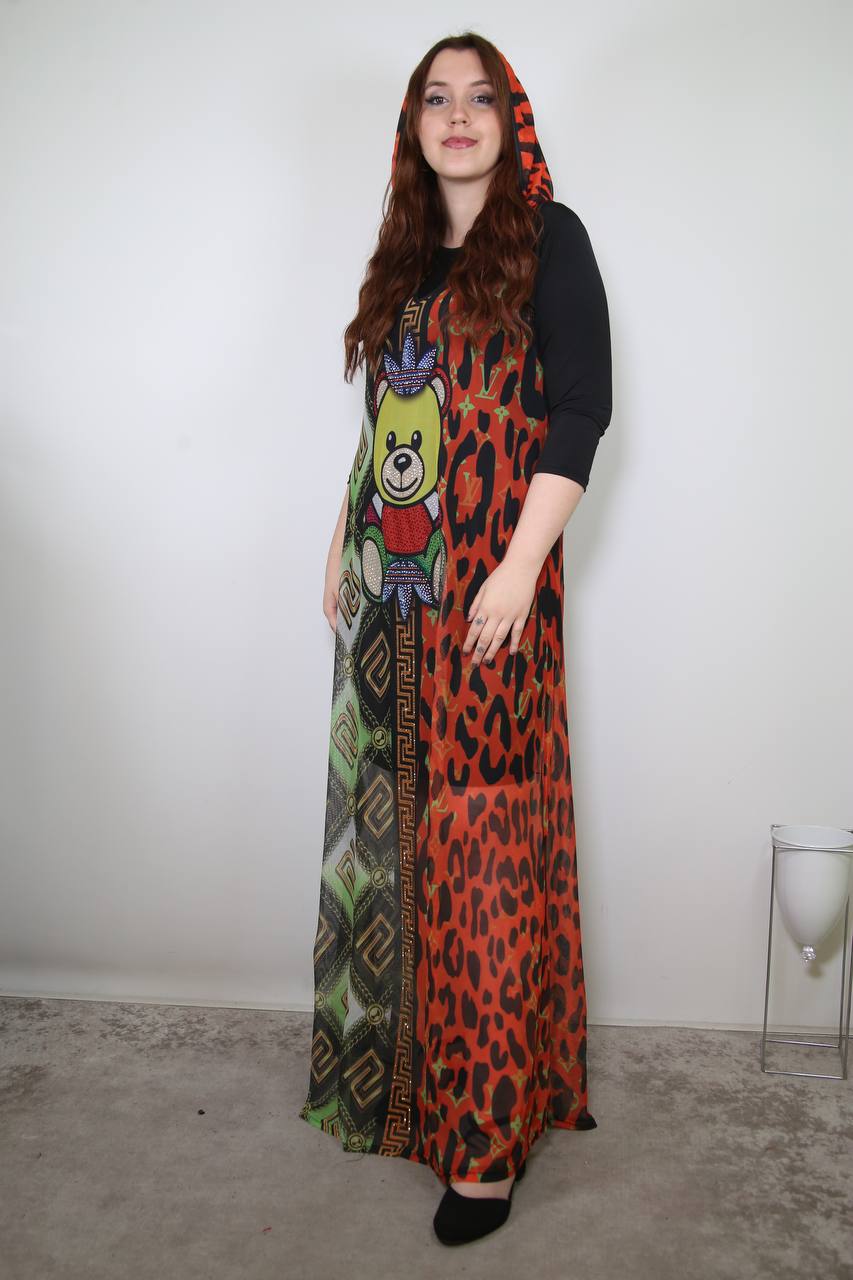 Top quality Turkish long dress and sleeve